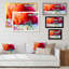 «Paint At Ocean At Sunrise Waves Impression», reproduction sur toile flottante-76751226-76751231