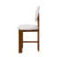 Tabouret de comptoir rembourré Mid-Century de 26,35 po de hauteur Linden avec structure en bois d'hévéa-129915552