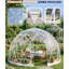 12 Ft.Garden Bubble Tent for 2-8 Person Outdoor Clear Geodesic Dome,Green-134699998-134699999