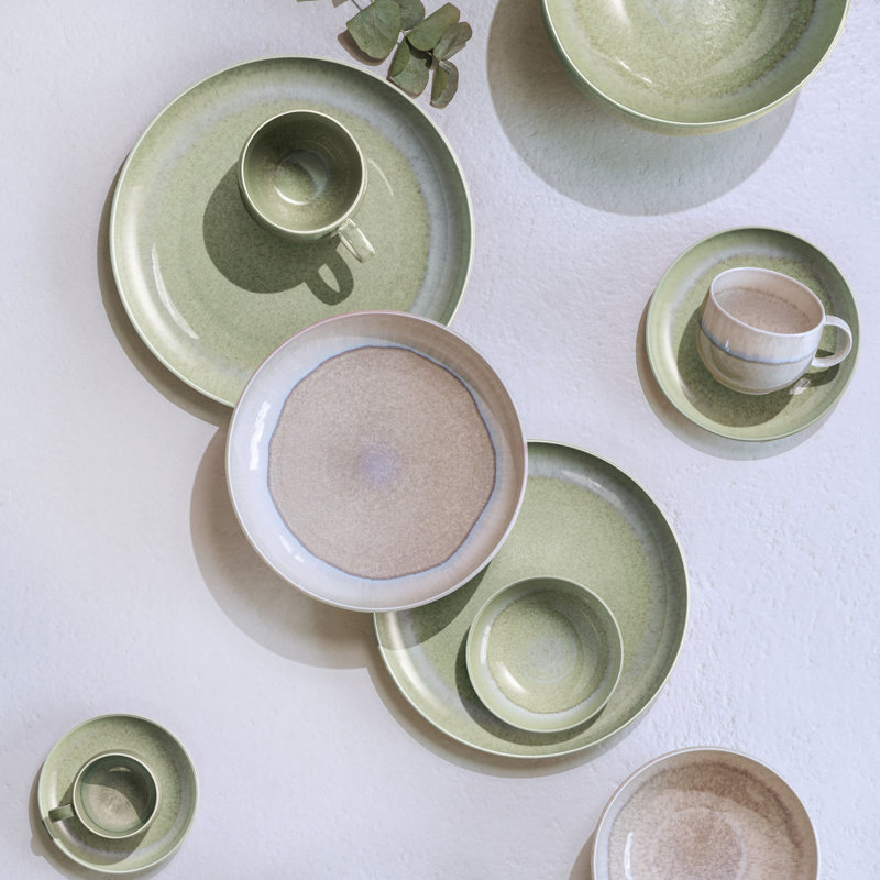 Villeroy & Boch - Perlemor Alga Espresso Cup, 2 oz, Premium Porcelain, Made in Germany, Dishwasher and Microwave Safe, Green