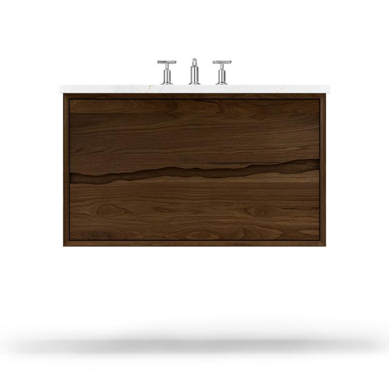 Ventura Two-Drawer Single Bath Floating Vanity, Estate Emulsion, 42"