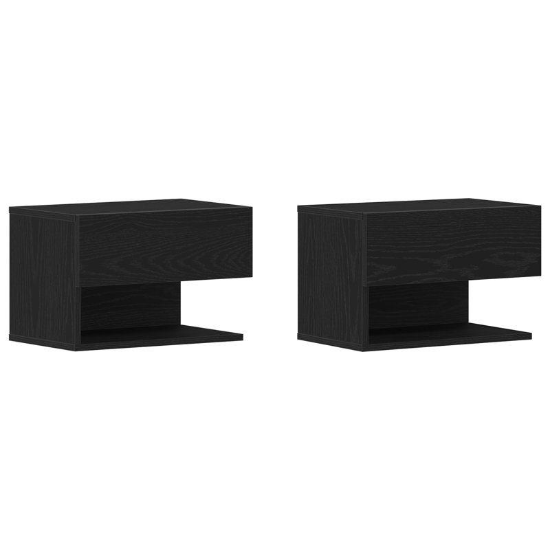 46cm W Manufactured Wood Bedside Table, Set of 2