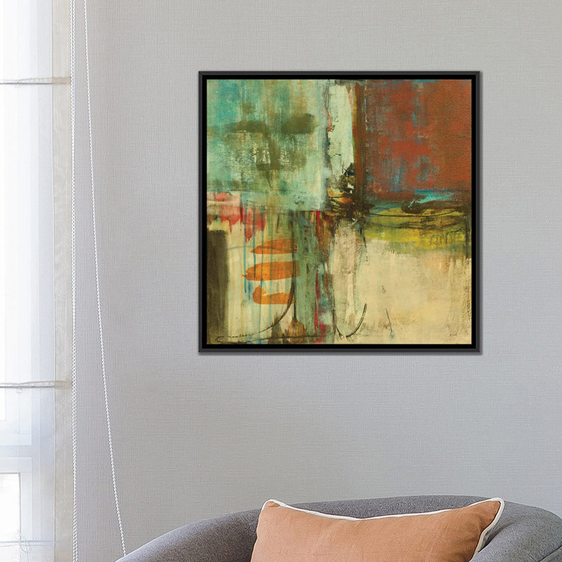 « fulfillment », reproduction sur toile, H 18 po x l 18 po x P 1,5 po, Toile avec cadre noir, Pas de tapis