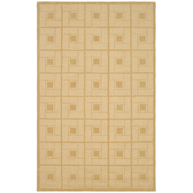 Martha Stewart Hand Tufted Wool Geometric Rug, Rectangle 4' x 6'
