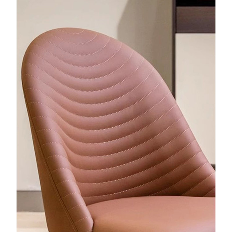 Chaise de salle à manger en cuir italien