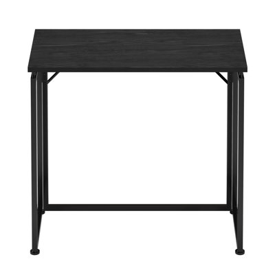 Table pliante compacte 31,5 ", table portative sans assemblage avec structure en acier robuste pour les petits espaces
