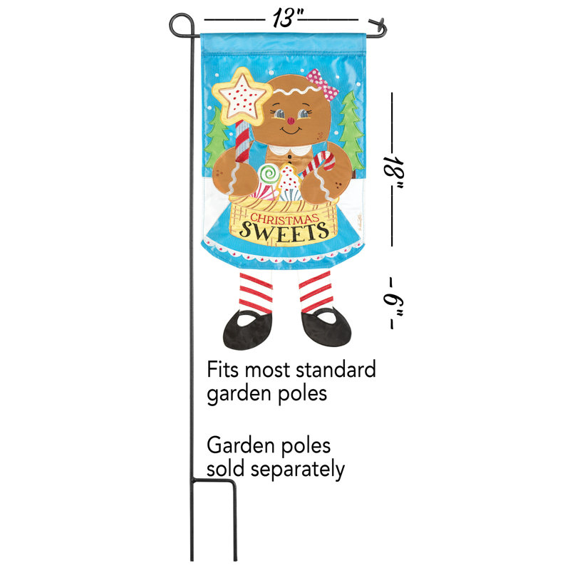 Alasteir Double Sided 44'' H x 30'' W Polyester Christmas Garden Flag