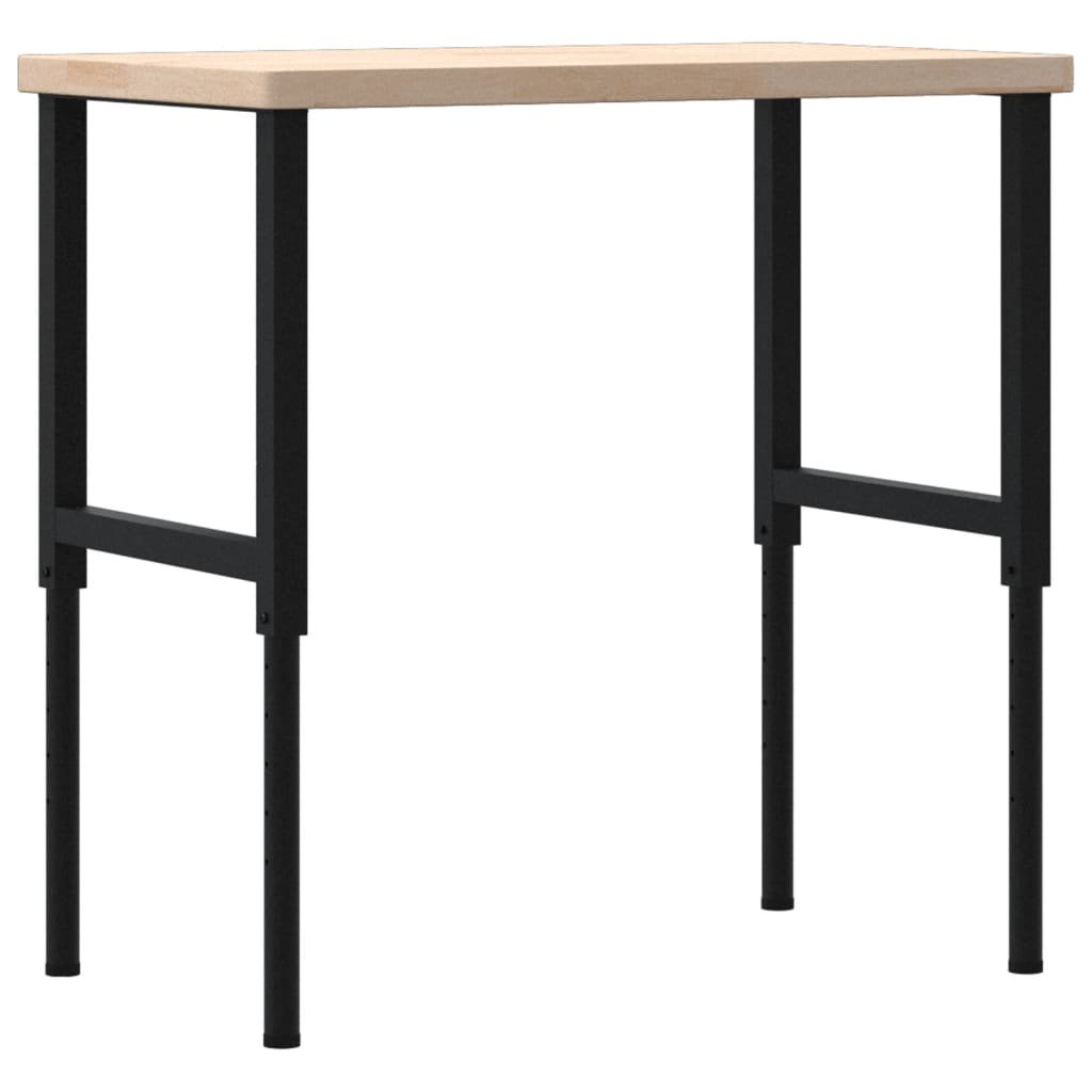 Solid Wood Top Height-Adjustable Workbench