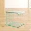Amalia Glass Top C Table End Table