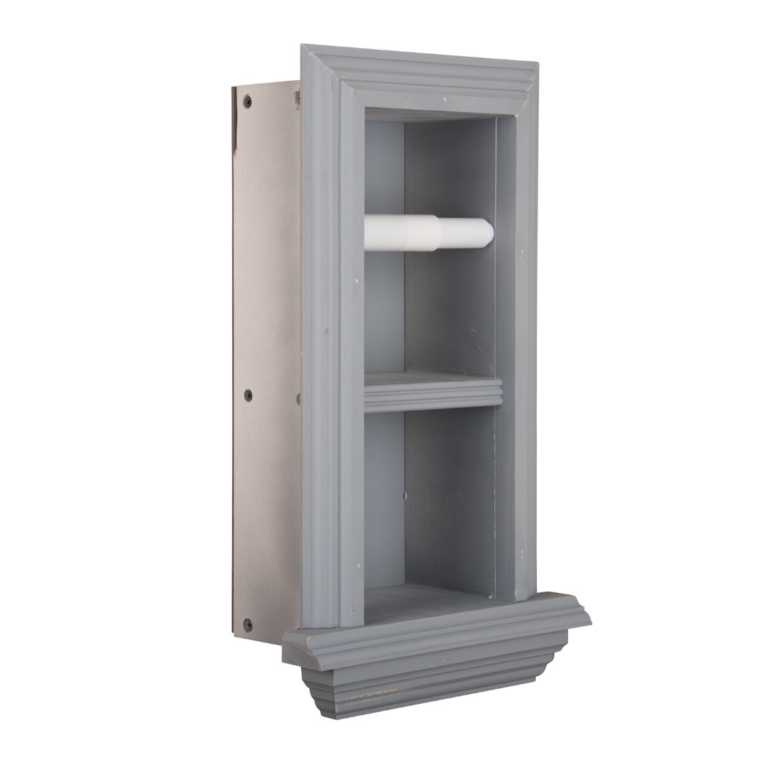 Butler Double Recessed Toilet Paper Holder Timber Tree Cabinets 