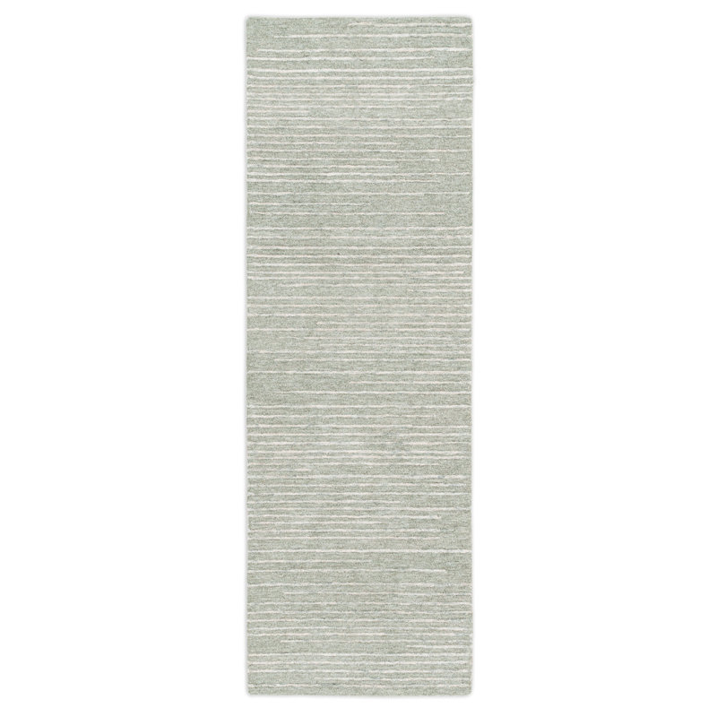 Tapis performance touffeté à la main Tuscany Villa - sauge - tapis de couloir 2 pi 3 po x 8 pi, Saga
