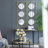 3 Mirror Piece Wall Mirror in Gold Rectangular Frame-1109688525