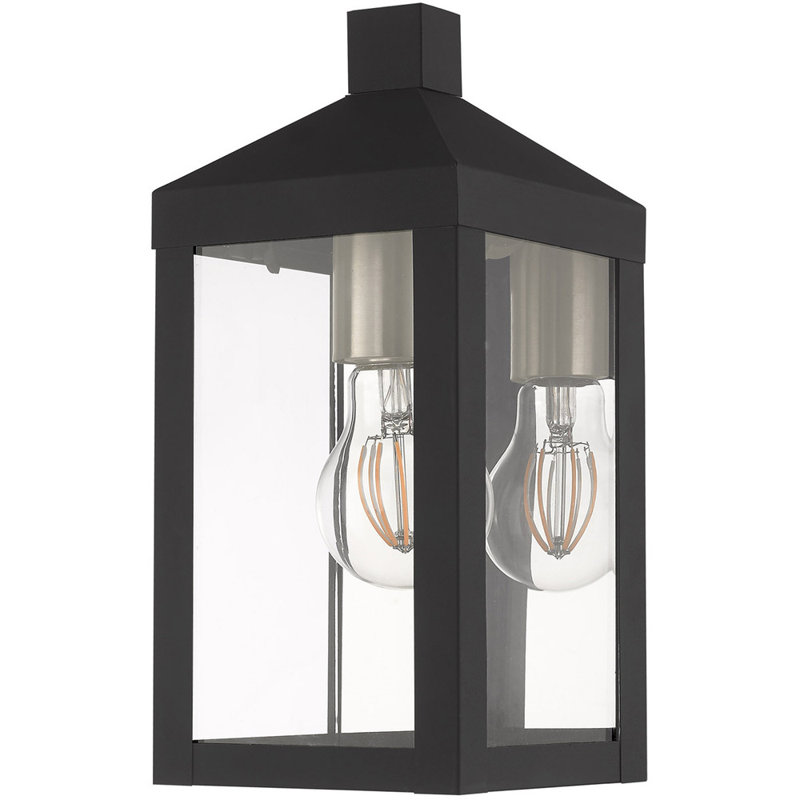 Tête de lanterne Dilaver, H 10,5 po x l 5 po x P 5 po, Noir