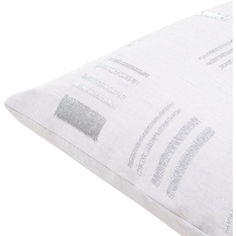 Embroidered Throw Pillow, 18" x 18", Down