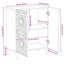 60cm Solid Wood Sideboard
