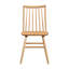 Chic ensemble de 2 chaises d'appoint à dossier courbé chic et meubles en bois Windsor
