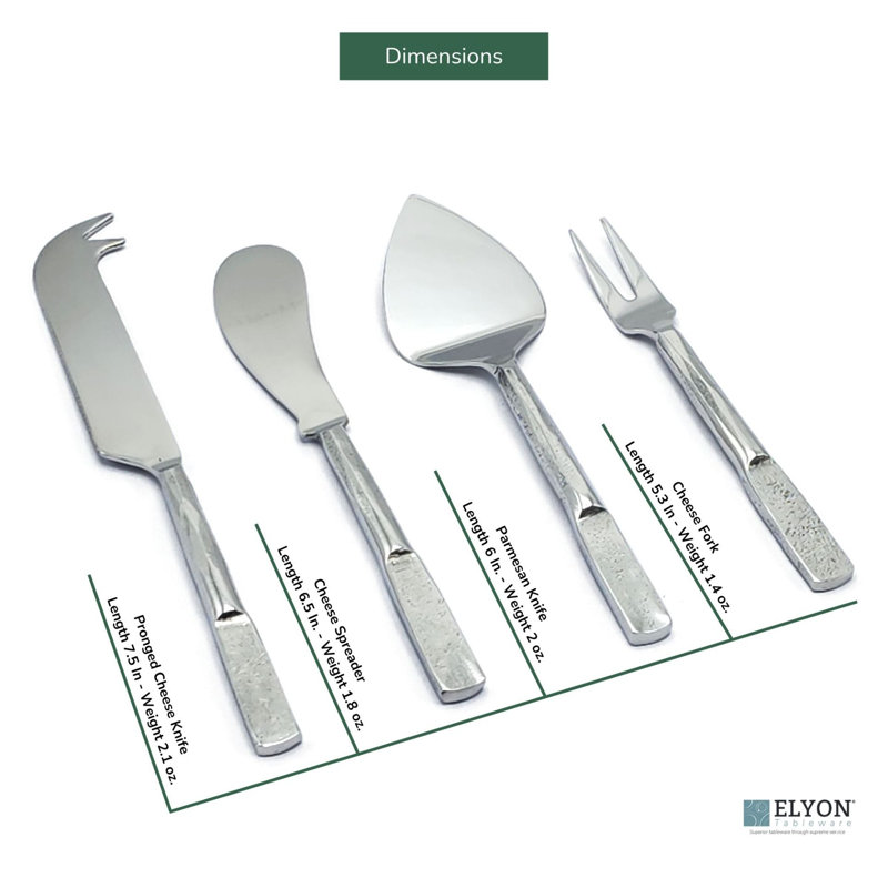 Ensemble de couteaux à fromage 4 pièces Elyon Carbery