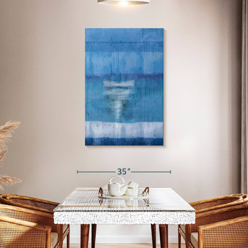Avery Blue Boat, 45" H x 30" W