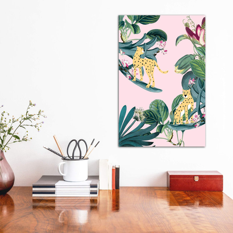 «Jungle» par Ruby and B - impression d'art graphique, Toile tendue, Aucun mat, H 18 po x l 12 po x 1,5 po