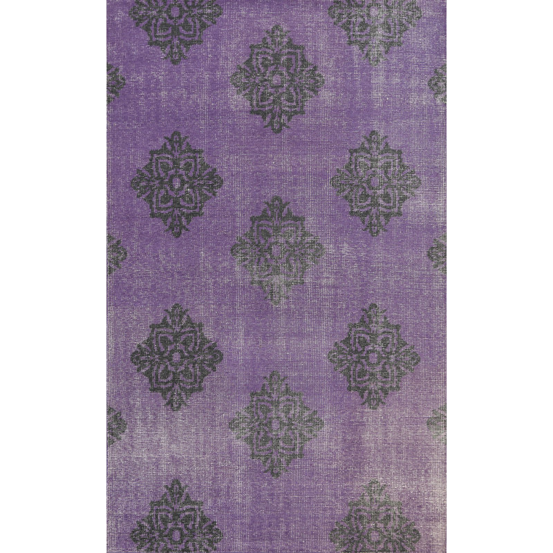 Tapis oriental géométrique abstrait 6 x 9