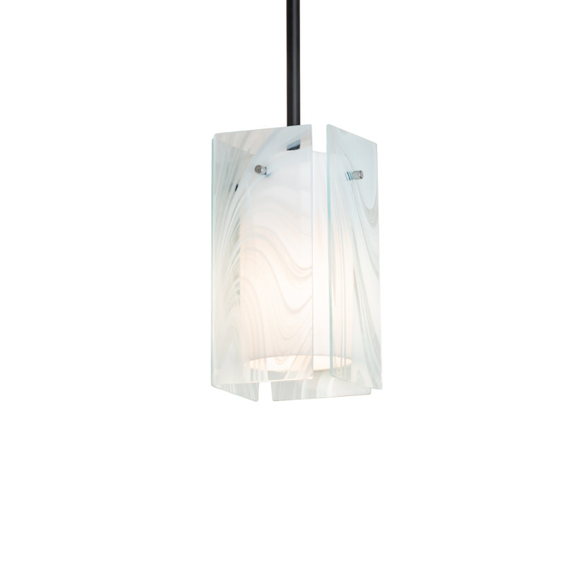 Luminaire suspendu cylindrique à 1 lumière Quadrato