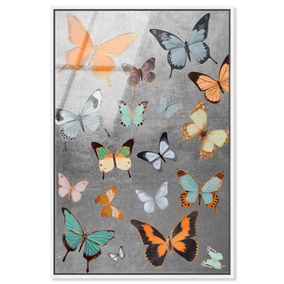 Silver Flight II Canvas Animals & Insects Print by Oliver Gal