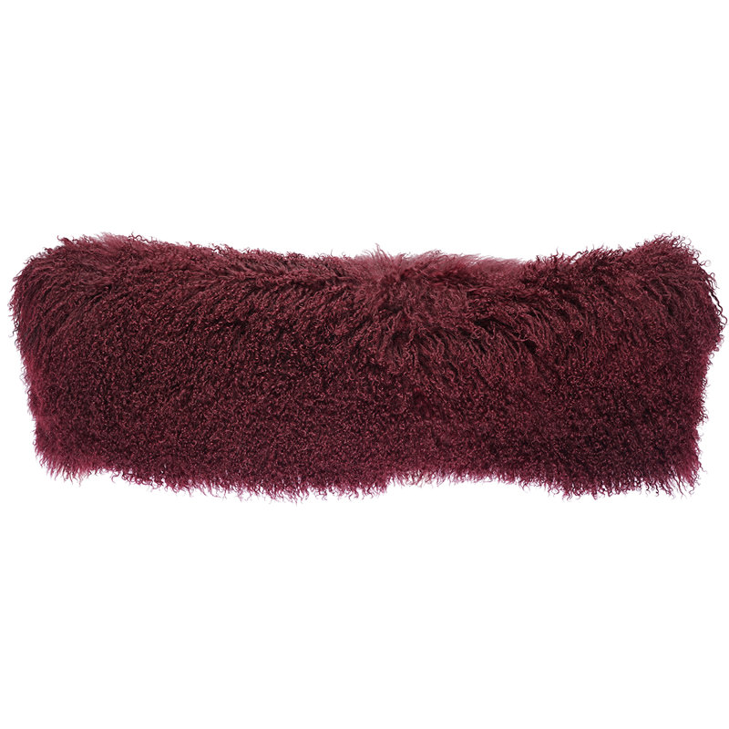 Throw Pillow, Solid Color, Cabernet