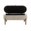 Banc de rangement avec siège rembourré en velours côtelé taupe-1348906105