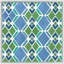 Blue Geo Pattern 6 Painting