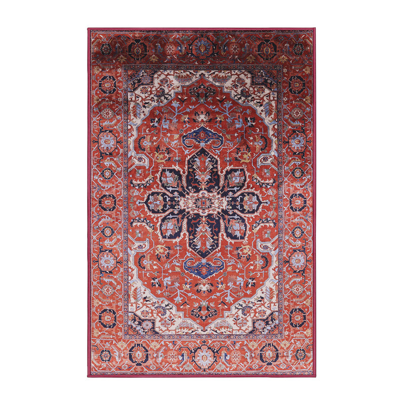 Tapis brun à motif oriental, Rectangle 5 pi x 8 pi