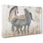 Two Horses by Zhao Mengfu - Wrapped Canvas Painting-55372341