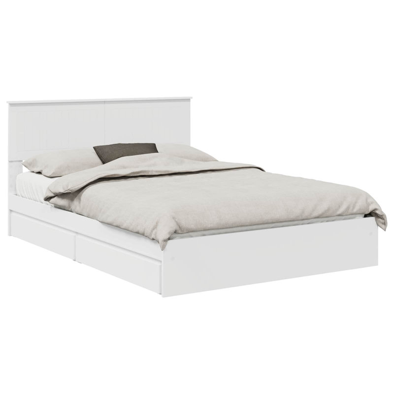 Bed, 140 x 190cm, White