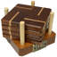 Wood Coaster Set With Holder-194833448