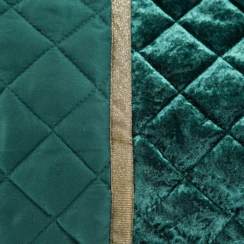 Quiles Velvet Solid Colour Bedspread with Pillowcases