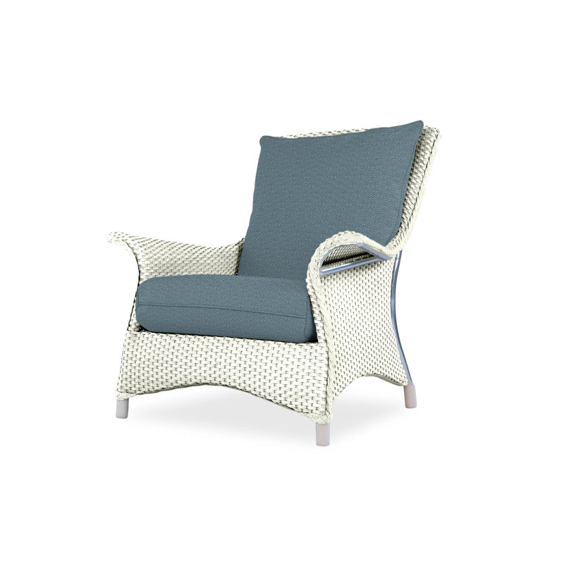 Mandalay Outdoor Lounge Chair, Ivory, Beach Natural