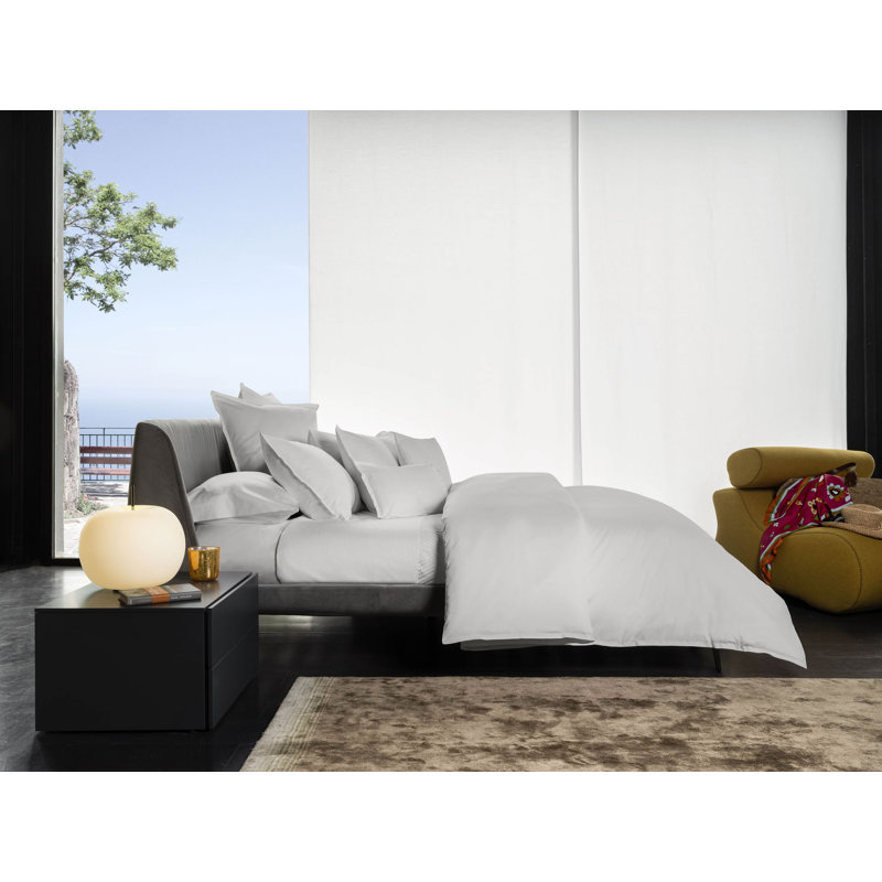Lineare Duvet Cover, White, Queen Duvet Cover