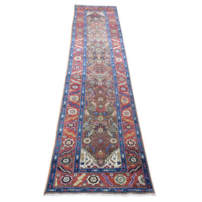 One-of-a-Kind Vianka Hand-Knotted 1900s 3' x 13'6"" Runner Area Rug inÂ Brown -  Isabelline, F0863323BB5147A8A6C83AF4F2534020