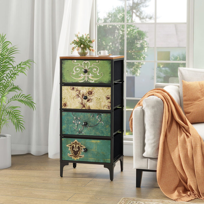Canonero 41.9cm W Metal Bedside Table