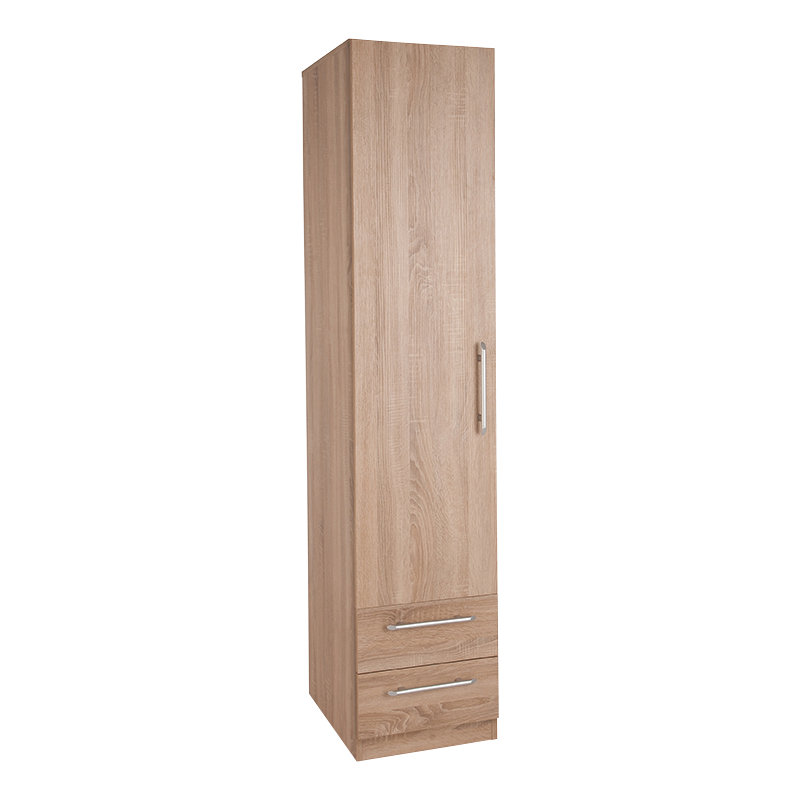 Halstead 1 Door Manufactured Wood Wardrobe