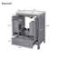 Meuble-lavabo de salle de bain avec lavabo encastré intégré et cabine de rangement-805210766