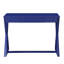 Bureau bleu crépuscule avec support pratique en forme de X et base à tiroir