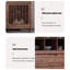 Vitrines en bois massif brun noisette