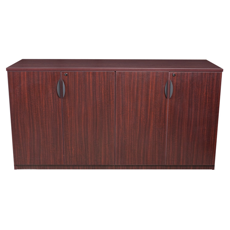Nickyla Office Storage Cabinet Buffet, Mahogany