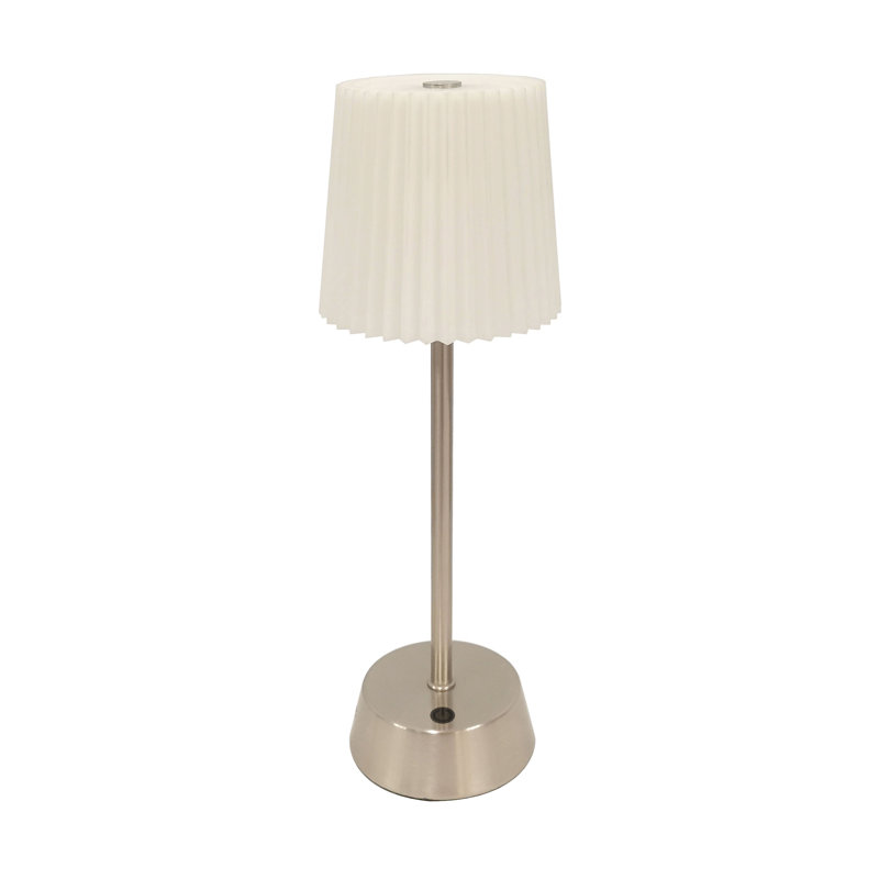 Rechageable Led Table Lamp Brushed Steel