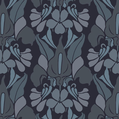 Signature Dragon Flower 10' L x 24" W Peel and Stick Wallpaper Roll