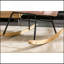 Chaise berçante rembourrée en velours Mid Century Modern