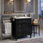Meuble-lavabo 24 po Modern French Atelier avec comptoir en céramique, meuble-lavabo simple avec tiroir basculant, 2 tiroirs coulissants et armoire de rangement avec organisateur de porte, pieds en bois massif (disponible en noir, blanc, bleu et vert)-129521232