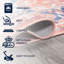 Tapis terre cuite / bleu marine lavable à la machine Ville Medallion Ville-1112983111