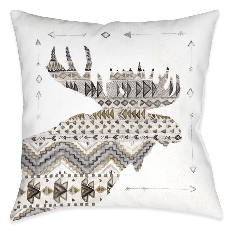 Winter Lodge Throw Pillow, No
