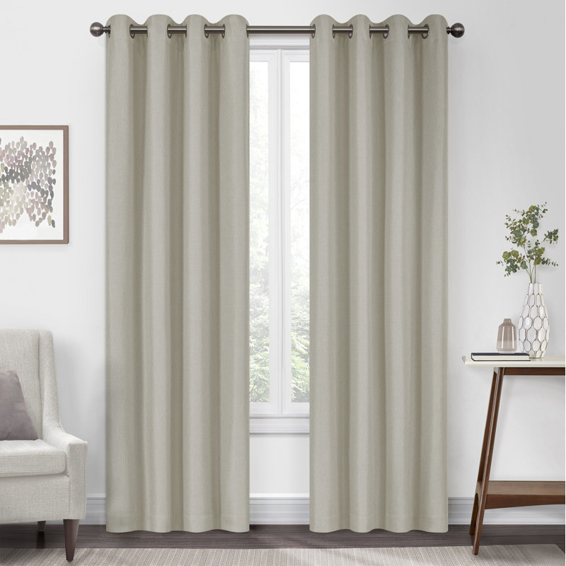 Curtain Single Panel, 50" x 95", Gray